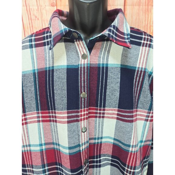 Orvis Womens Plaid Flannel Shirt XXL Soft & Warm Fleece Lined NWT NEW - Picture 8 of 9